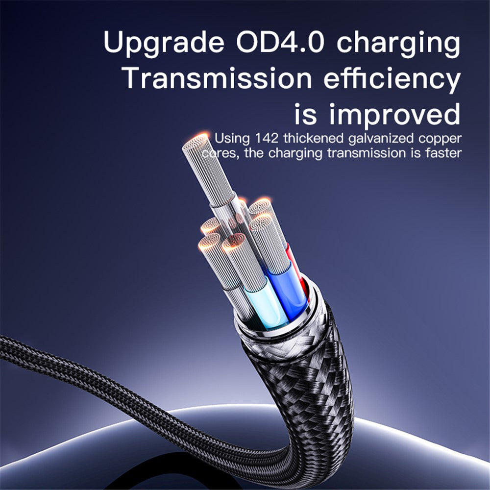 Cablu Date si Incarcare USB-A - USB-C Yesido CA129C, 18W, 1.2m, Negru