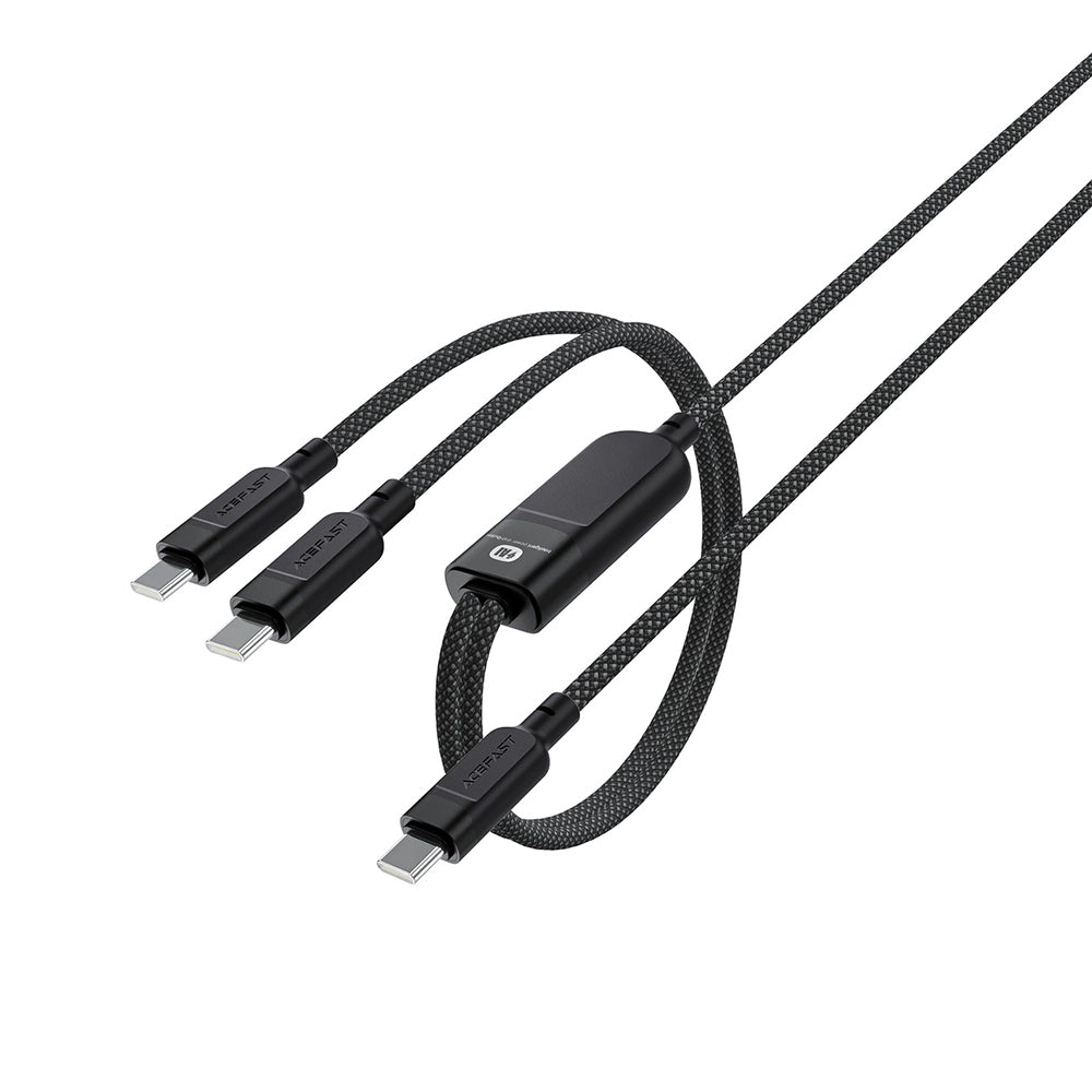 Cablu Date si Incarcare USB-C - 2 x USB-C Acefast C5-11, 100W, 1.2m, Negru