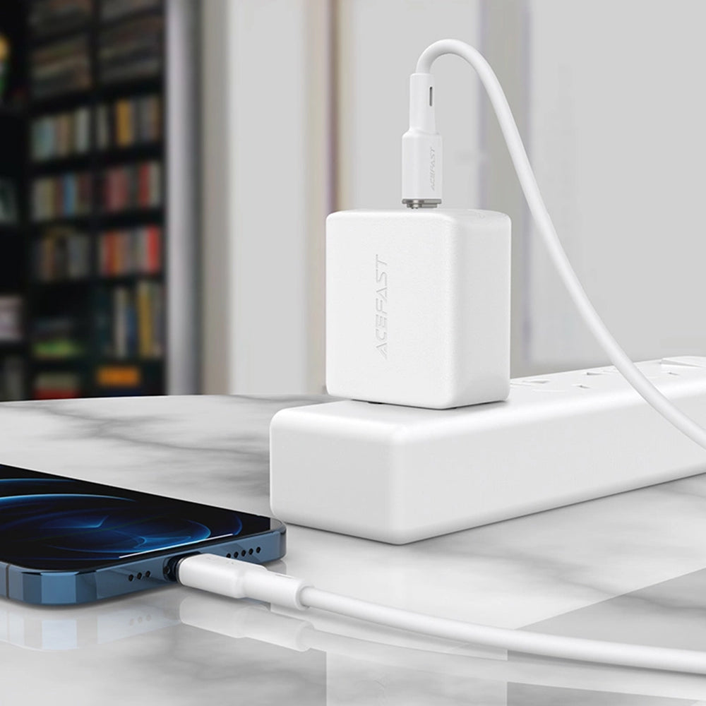 Cablu Date si Incarcare USB-C - Lightning Acefast C2-01, 30W, 1.2m, Negru