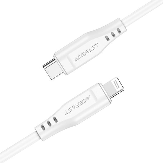 Cablu Date si Incarcare USB-C - Lightning Acefast C3-01, 30W, 1.2m, Alb