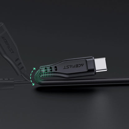 Cablu Date si Incarcare USB-C - Lightning Acefast C3-01, 30W, 1.2m, Negru