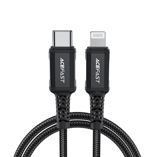 Cablu Date si Incarcare USB-C - Lightning Acefast C4-01, 30W, 1.8m, Negru