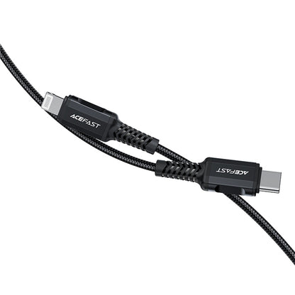 Cablu Date si Incarcare USB-C - Lightning Acefast C4-01, 30W, 1.8m, Negru