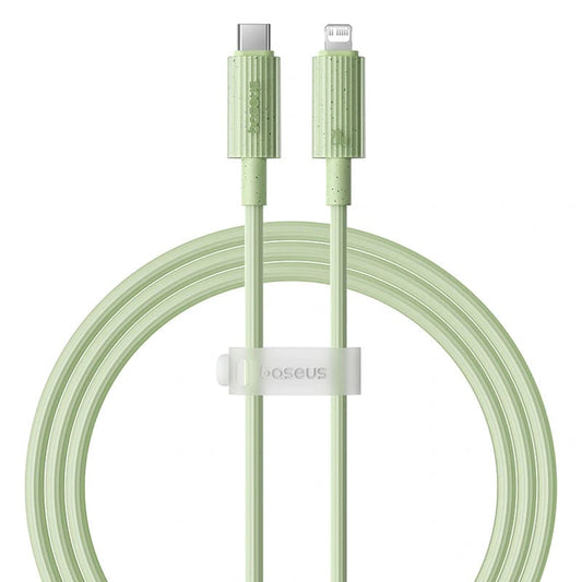 Cablu Date si Incarcare USB-C - Lightning Baseus Habitat, 20W, 1m, Verde P10360201631-00