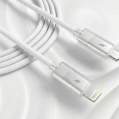 Cablu Date si Incarcare USB-C - Lightning Lito LD07, 27W, 1m, Alb