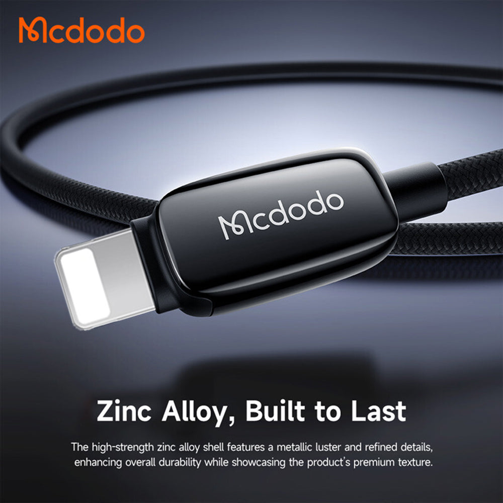 Cablu Date si Incarcare USB-C - Lightning McDodo CA-0050, 36W, 1.2m, Negru