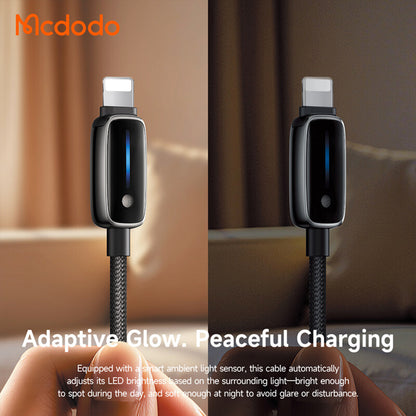 Cablu Date si Incarcare USB-C - Lightning McDodo CA-0050, 36W, 1.2m, Negru