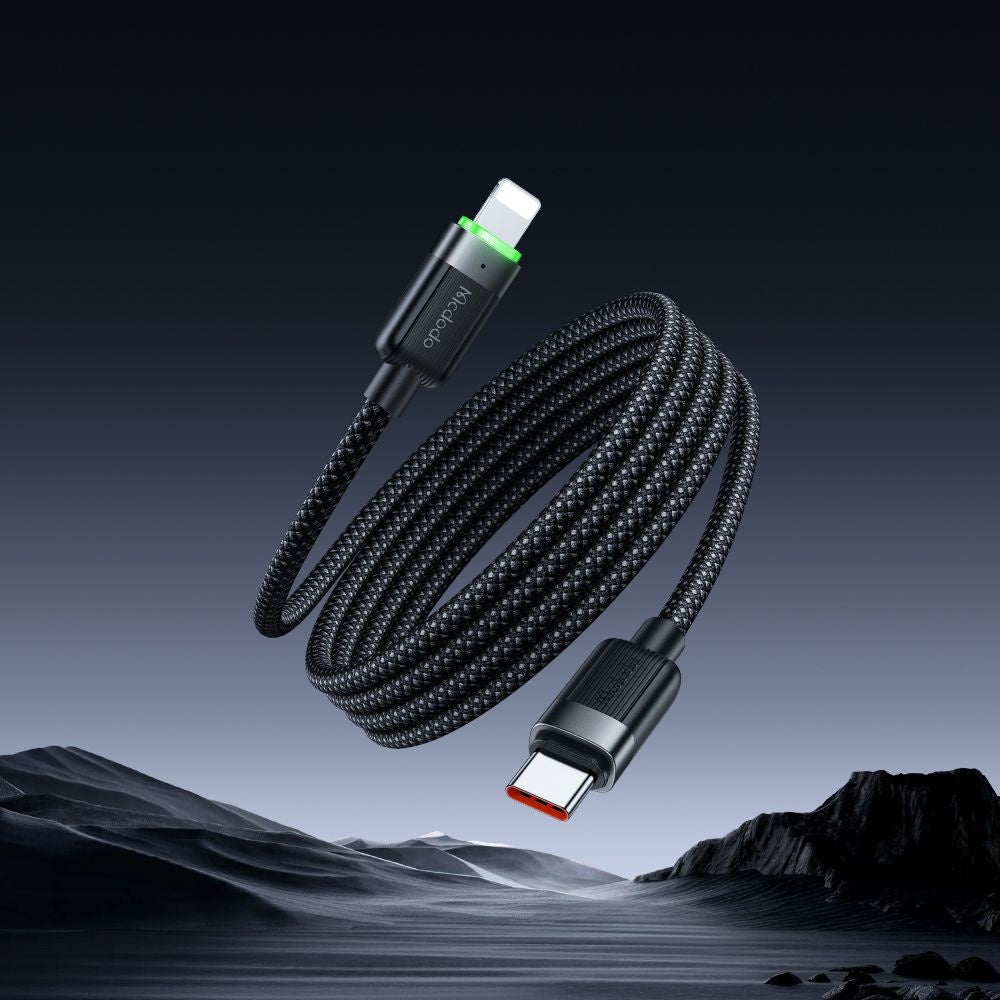 Cablu Date si Incarcare USB-C - Lightning McDodo CA-2010 Self Winding, 36W, 1.2m, Negru