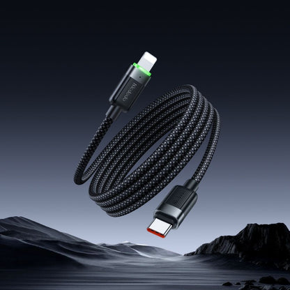 Cablu Date si Incarcare USB-C - Lightning McDodo CA-2010 Self Winding, 36W, 1.2m, Negru