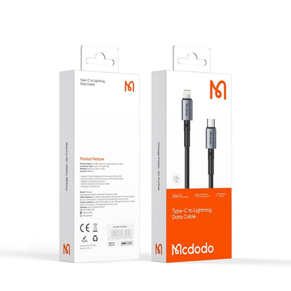 Cablu Date si Incarcare USB-C - Lightning McDodo CA-2850, 36W, 1.2m, Negru