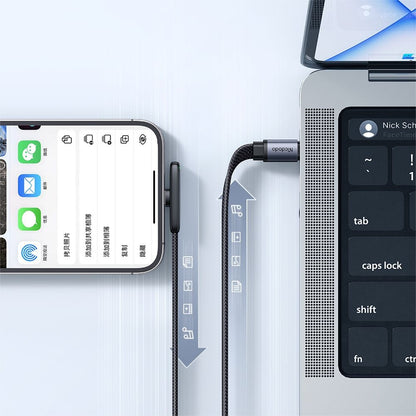 Cablu Date si Incarcare USB-C - Lightning McDodo CA-3350 Angled, 36W, 1.2m, Negru