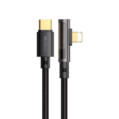 Cablu Date si Incarcare USB-C - Lightning McDodo CA-3390 Angled, 36W, 1.2m, Negru