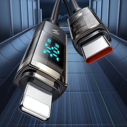 Cablu Date si Incarcare USB-C - Lightning McDodo CA-3600 Display Auto Power Off, 36W, 1.2m, Negru