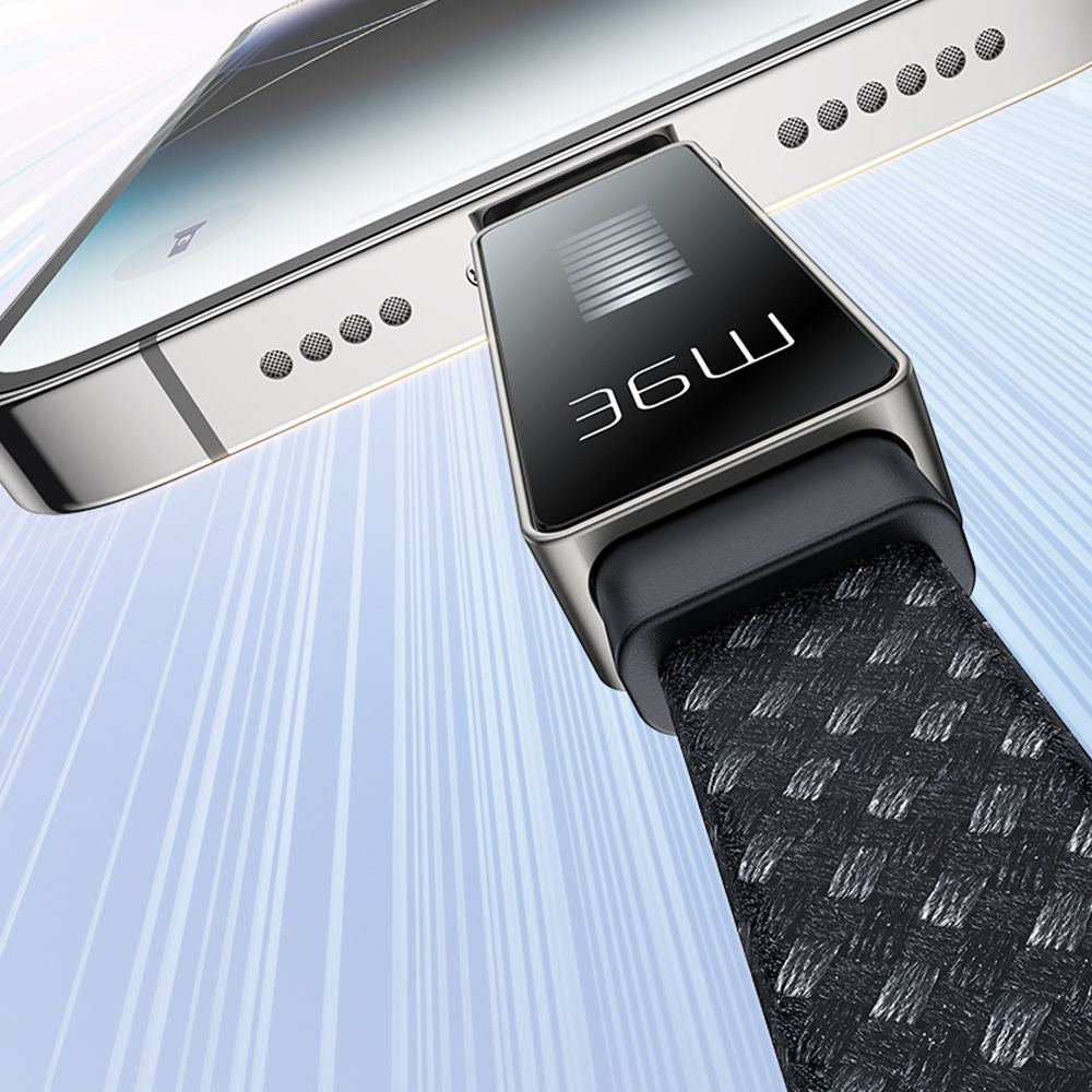 Cablu Date si Incarcare USB-C - Lightning McDodo CA-4960 Rythm Display, 36W, 1.2m, Negru