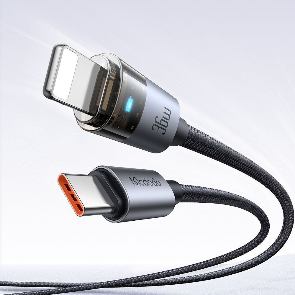 Cablu Date si Incarcare USB-C - Lightning McDodo CA-6940, 36W, 1.2m, Negru