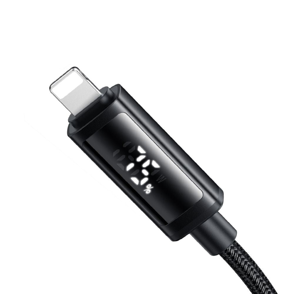 Cablu Date si Incarcare USB-C - Lightning McDodo CA-7990 Display, 36W, 1.2m, Negru