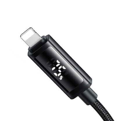 Cablu Date si Incarcare USB-C - Lightning McDodo CA-7990 Display, 36W, 1.2m, Negru