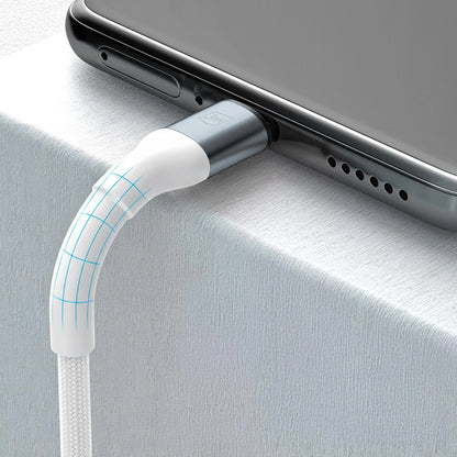 Cablu Date si Incarcare USB-C - USB-C 3MK Hyper N, 100W, 1m, Alb