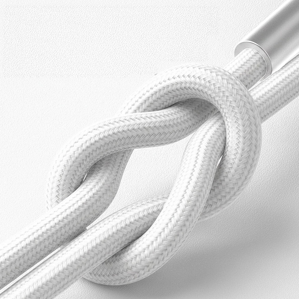 Cablu Date si Incarcare USB-C - USB-C 3MK Hyper N, 100W, 2m, Alb