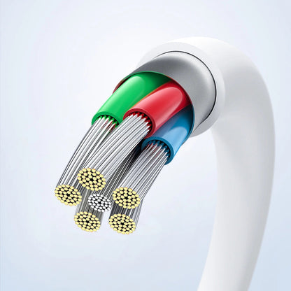 Cablu Date si Incarcare USB-C - USB-C Acefast C3-03, 60W, 1.2m, Alb