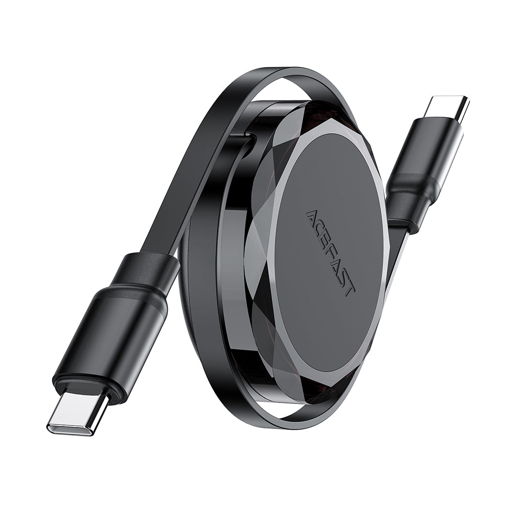 Cablu Date si Incarcare USB-C - USB-C Acefast C13-03, 60W, 0.8m, Negru