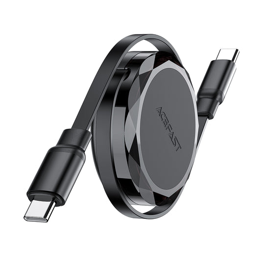 Cablu Date si Incarcare USB-C - USB-C Acefast C13-03, 60W, 0.8m, Negru