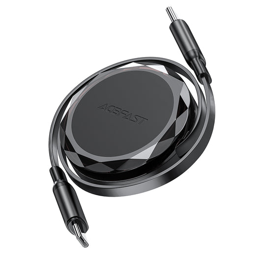 Cablu Date si Incarcare USB-C - USB-C Acefast C13-03, 60W, 0.8m, Negru