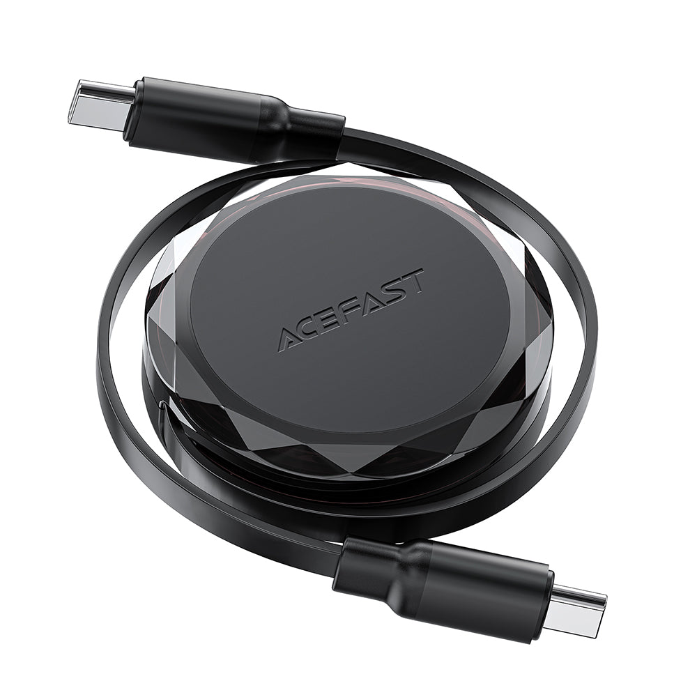 Cablu Date si Incarcare USB-C - USB-C Acefast C13-03, 60W, 0.8m, Negru