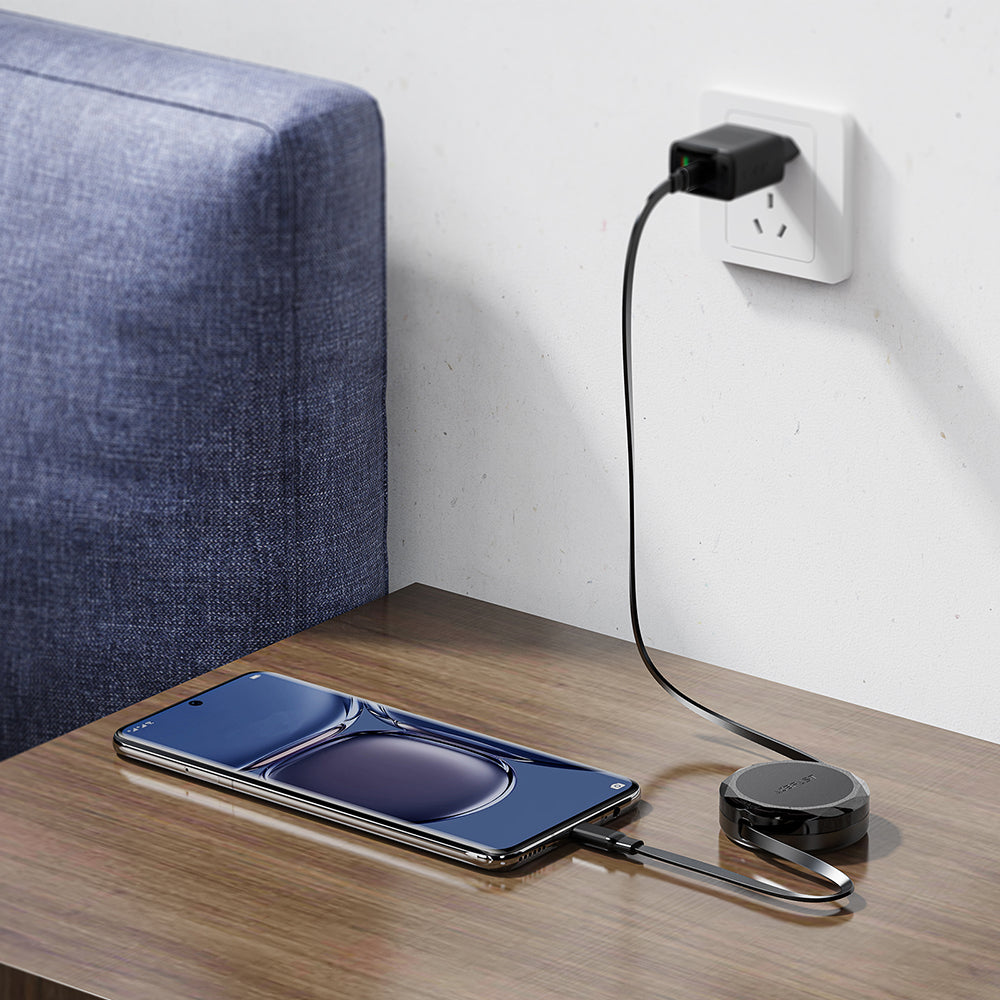 Cablu Date si Incarcare USB-C - USB-C Acefast C13-03, 60W, 0.8m, Negru