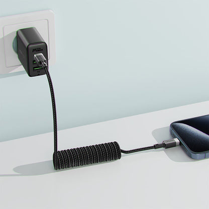Cablu Date si Incarcare USB-C - USB-C Acefast C14-03, 60W, 1.2m, Negru