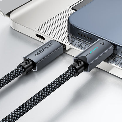 Cablu Date si Incarcare USB-C - USB-C Acefast C19-03, 60W, 1.2m, Negru