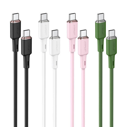 Cablu Date si Incarcare USB-C - USB-C Acefast C2-03, 60W, 1.2m, Negru
