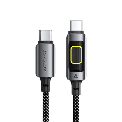Cablu Date si Incarcare USB-C - USB-C Acefast C21-03, 60W, 1.2m, Negru