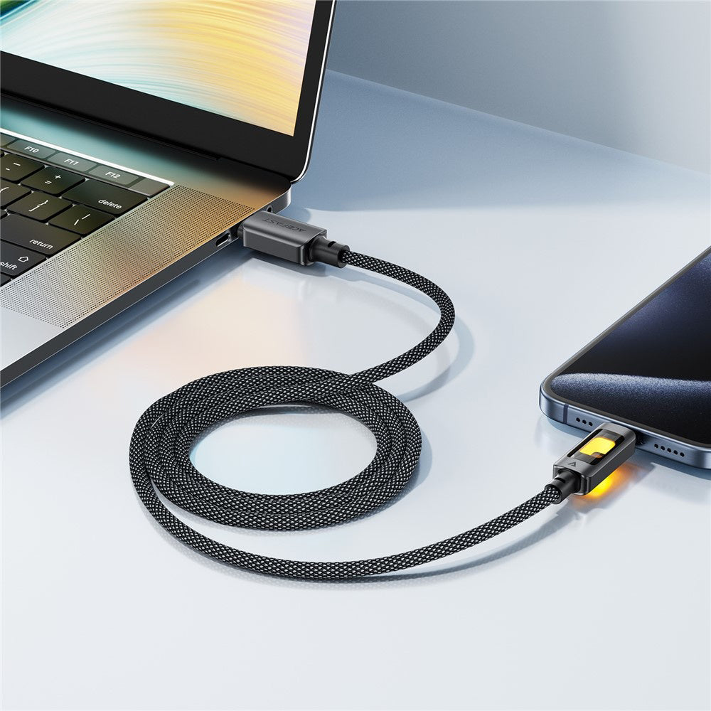 Cablu Date si Incarcare USB-C - USB-C Acefast C21-03, 60W, 1.2m, Negru