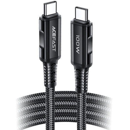 Cablu Date si Incarcare USB-C - USB-C Acefast C4-03, 100W, 2m, Negru