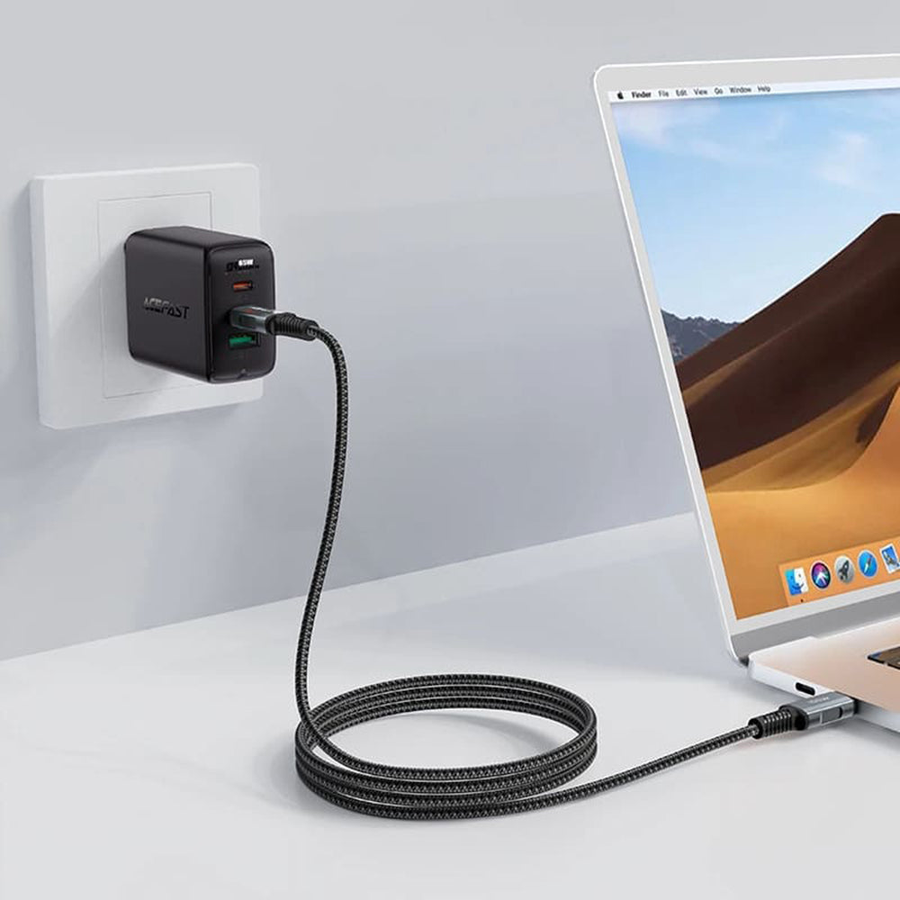 Cablu Date si Incarcare USB-C - USB-C Acefast C4-03, 100W, 2m, Negru