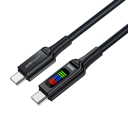 Cablu Date si Incarcare USB-C - USB-C Acefast C7-03, 100W, 1.2m, Negru