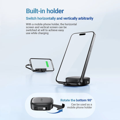 Cablu Date si Incarcare USB-C - USB-C Acefast Travel J3, 60W, 0.95m, Negru
