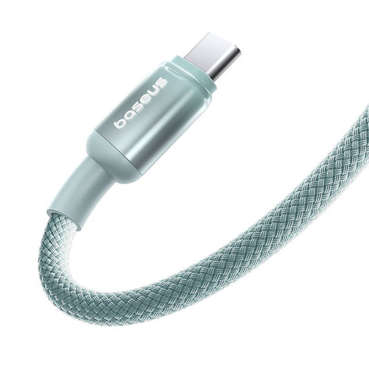 Cablu Date si Incarcare USB-C - USB-C Baseus Discolor, 100W, 1m, Albastru Verde E0420702