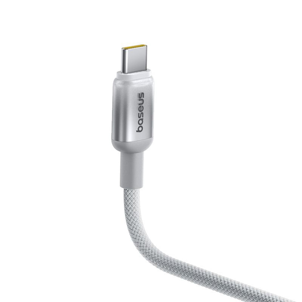Cablu Date si Incarcare USB-C - USB-C Baseus Discolor, 100W, 1m, Argintiu E0420701