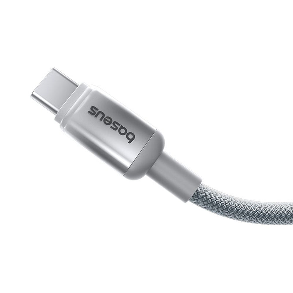 Cablu Date si Incarcare USB-C - USB-C Baseus Discolor, 100W, 1m, Argintiu E0420701