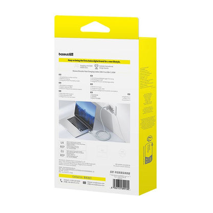 Cablu Date si Incarcare USB-C - USB-C Baseus Discolor, 100W, 1m, Argintiu E0420701