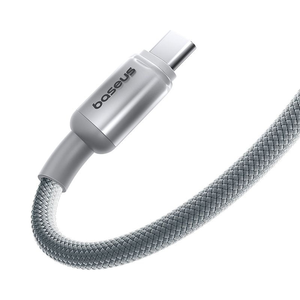 Cablu Date si Incarcare USB-C - USB-C Baseus Discolor, 100W, 2m, Argintiu E0420800
