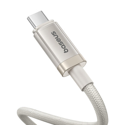 Cablu Date si Incarcare USB-C - USB-C Baseus Titanium, 100W, 2m, Argintiu P10378100G21-01