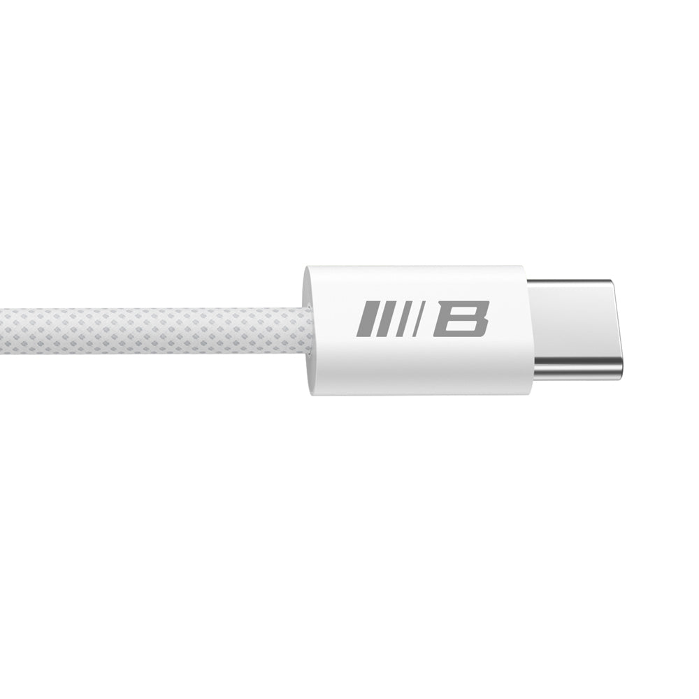 Cablu Date si Incarcare USB-C - USB-C Blueo, 100W, 1.2m, Alb
