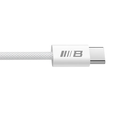 Cablu Date si Incarcare USB-C - USB-C Blueo, 100W, 2m, Alb