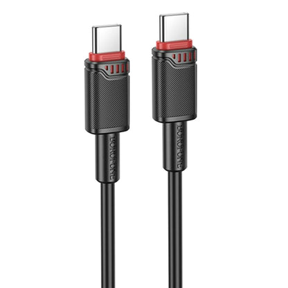 Cablu Date si Incarcare USB-C - USB-C Borofone BX110 Beneficio, 60W, 1m, Negru