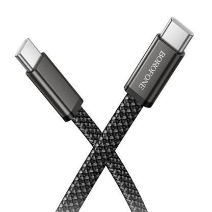 Cablu Date si Incarcare USB-C - USB-C Borofone BX124 Peace, 60W, 1m, Negru