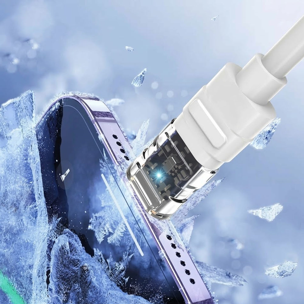 Cablu Date si Incarcare USB-C - USB-C Lito LD05, 60W, 1m, Alb