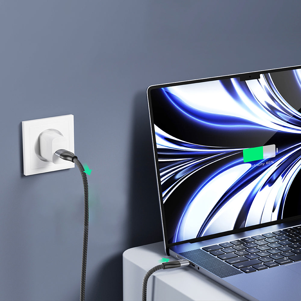 Cablu Date si Incarcare USB-C - USB-C Lito LD25CC, 100W, 2m, Gri